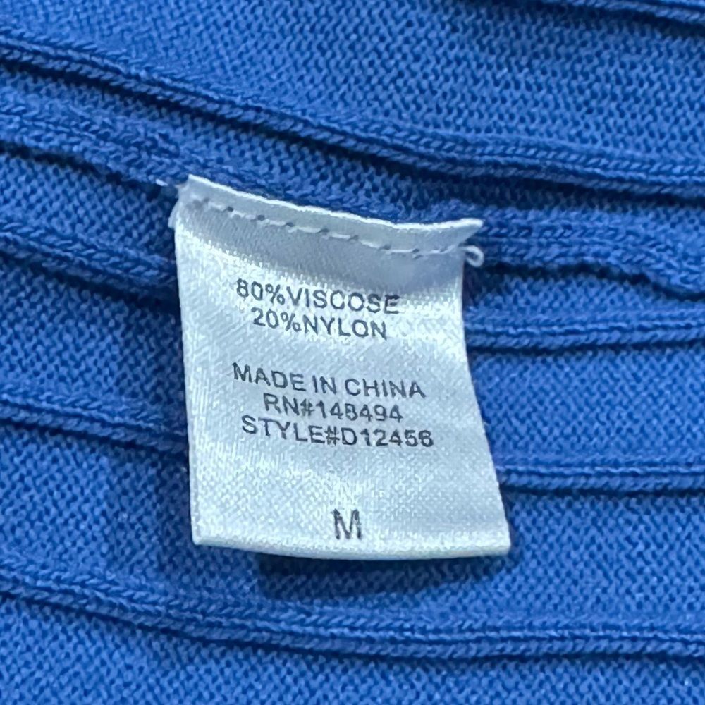 Windsor Blue Ribbed Bodycon Midi Dress Women’s Medium - Picture 3 of 4